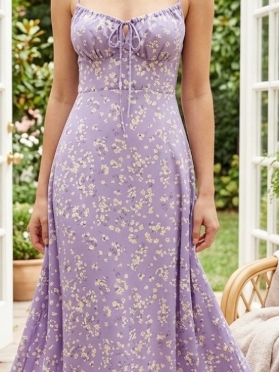SHEIN Dresses & Skirts - Floral Sun Dress in Lavender